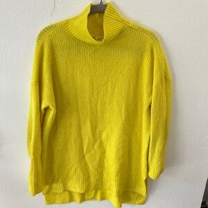Westbound Sunny Yellow Cowl Neck Sweater